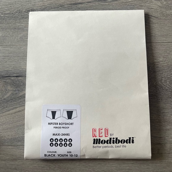 Modibodi Teen Period Proof Hipster Boy Short - Picture 3 of 5